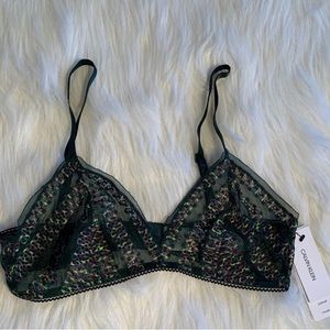 Calvin Klein Mesh Triangle Bralette S